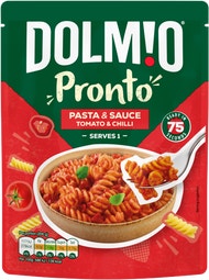 Dolmio® Pasta Pronto Tomato & Chilli Microwave Fusilli image