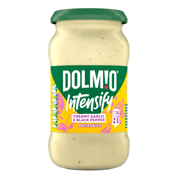 Dolmio® Intensify Mild Creamy Garlic & Black Pepper Pasta Sauce Dolmio UK